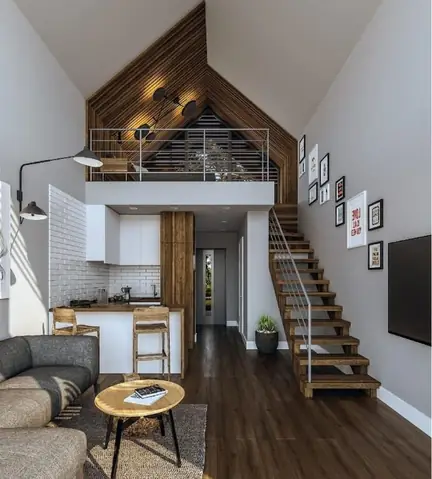 Mẫu Nhà Ống Gác Lửng 2 Phòng Ngủ Mẫu Nhà Ống Gác Lửng 2 Phòng Ngủ