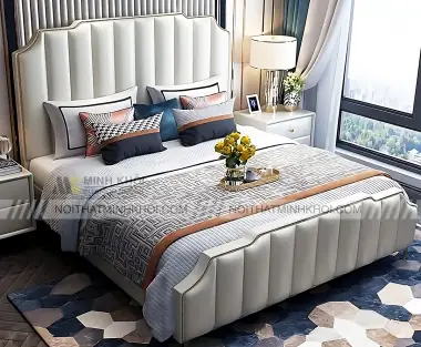 Giường Bọc Da Hiện Đại Nhập Khẩu - Gn1314