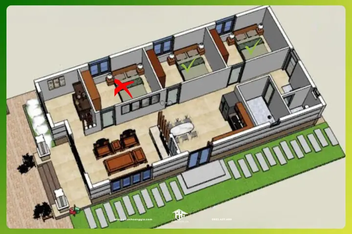 Lựa Chọn Vị Trí Phòng Ngủ Hợp Phong Thủy Trong Nhà