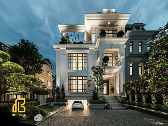 Nhà Tân Cổ Điển Có Sân Vườn