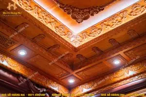 Ưu Điểm Nổi Bật Của Trần Gỗ Gõ Đỏ: