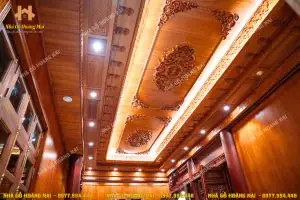 Ưu Điểm Nổi Bật Của Trần Gỗ Gõ Đỏ: