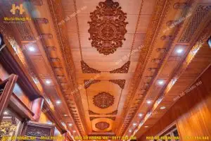 Ưu Điểm Nổi Bật Của Trần Gỗ Gõ Đỏ: