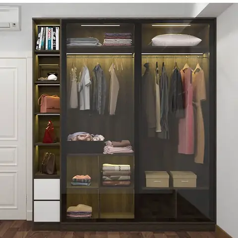 Những Mẫu Tủ Quần Áo Nhôm Kính Đẹp Miễn Chê