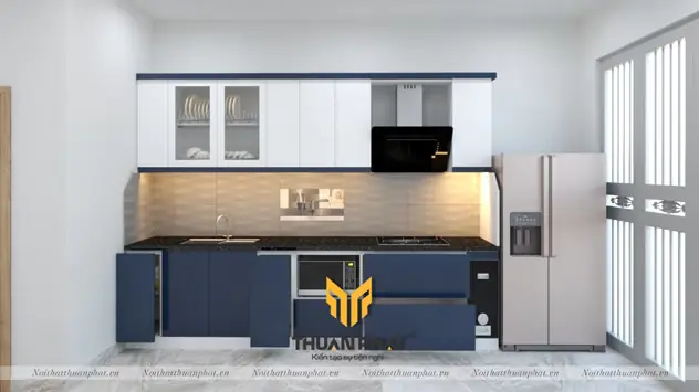 Tủ Bếp Màu Xanh Dương Đậm Tủ Bếp Màu Xanh Dương Đậm