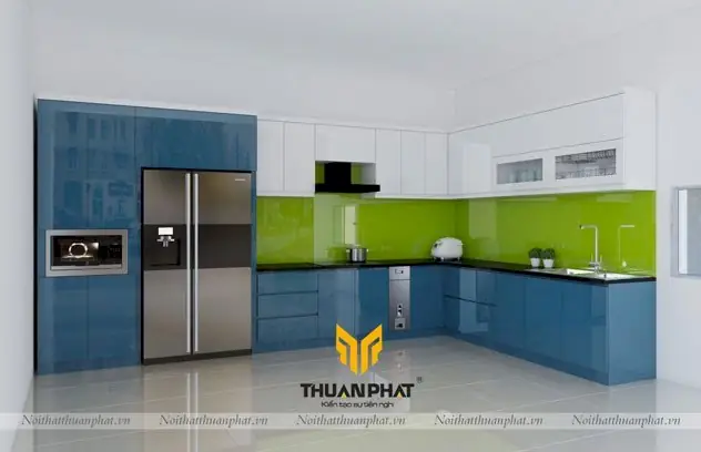 Tủ Bếp Màu Xanh Đậm Tủ Bếp Màu Xanh Đậm