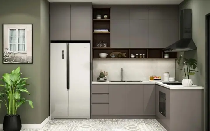 Mẫu Thiết Kế Phòng Bếp Chung Cư Nhỏ Đầy Đủ Công Năng Mẫu Thiết Kế Phòng Bếp Chung Cư Nhỏ Đầy Đủ Công Năng