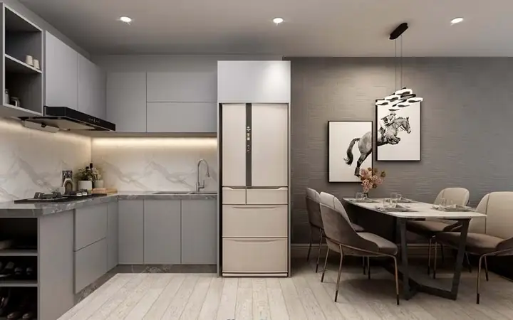 Mẫu Thiết Kế Phòng Bếp Chung Cư Nhỏ Đầy Đủ Công Năng Mẫu Thiết Kế Phòng Bếp Chung Cư Nhỏ Đầy Đủ Công Năng