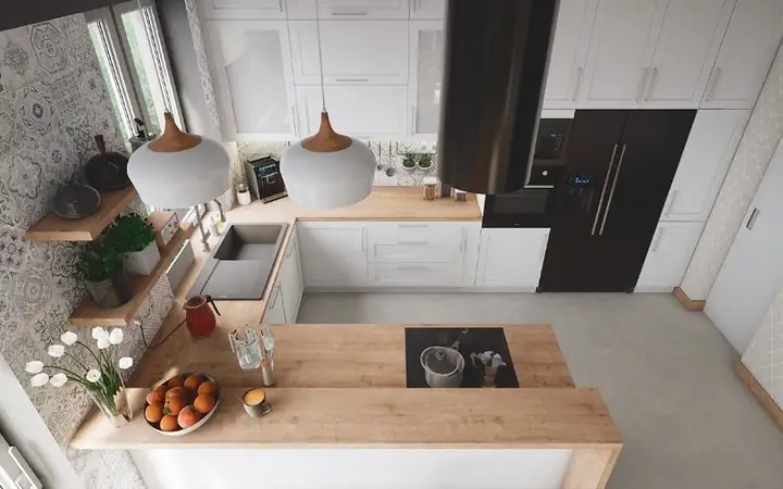 Thiết Kế Phòng Bếp Chung Cư Chữ U Thiết Kế Phòng Bếp Chung Cư Chữ U