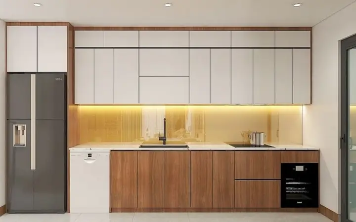 Mẫu Thiết Kế Bếp Căn Hộ Chung Cư Bằng Gỗ Tự Nhiên Mẫu Thiết Kế Bếp Căn Hộ Chung Cư Bằng Gỗ Tự Nhiên