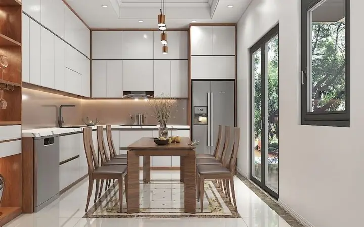 Mẫu Thiết Kế Nội Thất Phòng Bếp Chung Cư Theo Phong Cách Luxury Mẫu Thiết Kế Nội Thất Phòng Bếp Chung Cư Theo Phong Cách Luxury