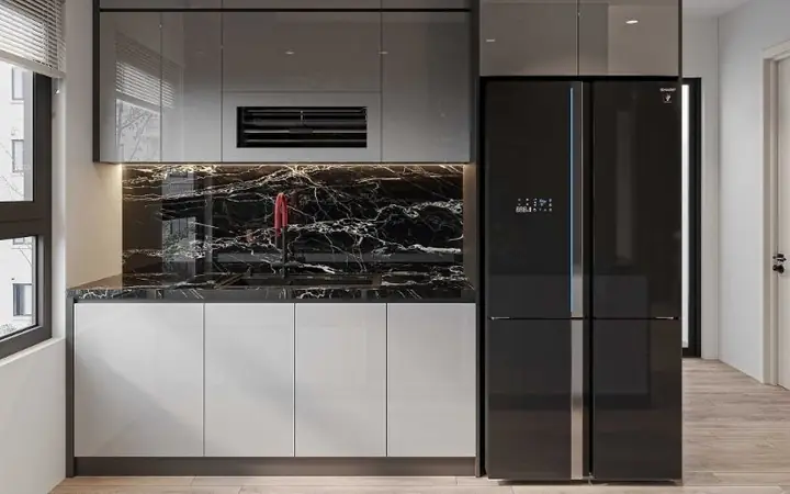 Mẫu Thiết Kế Bếp Chung Cư Đẹp Bằng Gỗ Công Nghiệp Mẫu Thiết Kế Bếp Chung Cư Đẹp Bằng Gỗ Công Nghiệp