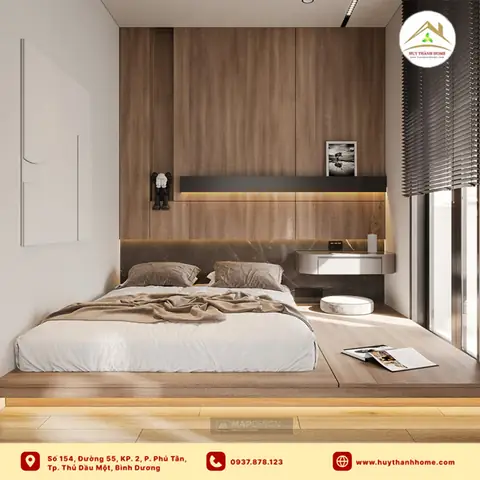 Thiết Kế Nội Thất Phòng Ngủ Nhà Ống 4m (2) Thiết Kế Nội Thất Phòng Ngủ Nhà Ống 4m (2)