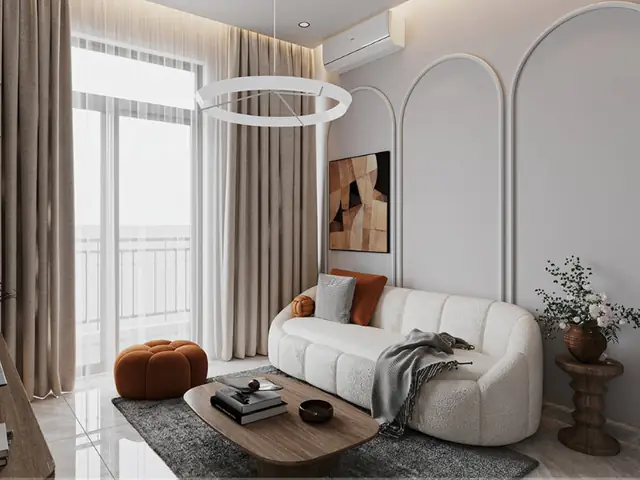 Phòng Khách 20m2 Phong Cách Hiện Đại