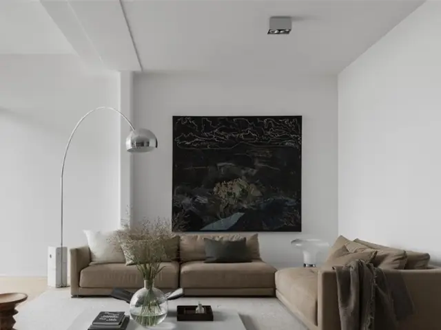 Mẫu Phòng Khách 20m2 Tối Giản