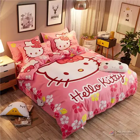 Cách Trang Trí Nội Thất Phòng Ngủ Hello Kitty Đẹp Cho Bé Gái