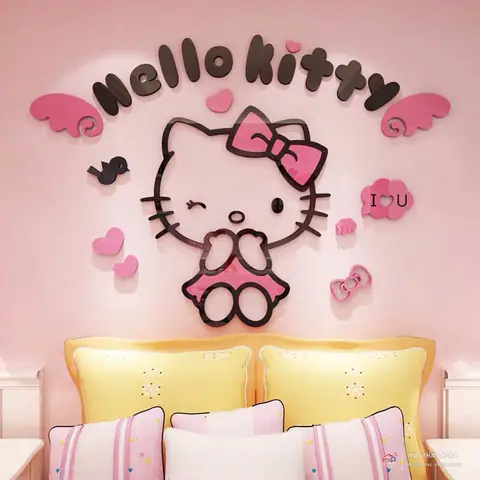 Gợi Ý Một Số Mẫu Thiết Kế Phòng Ngủ Hello Kitty Dễ Thương, Cute Cho Bé Gái