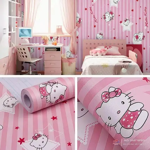 Cách Trang Trí Nội Thất Phòng Ngủ Hello Kitty Đẹp Cho Bé Gái