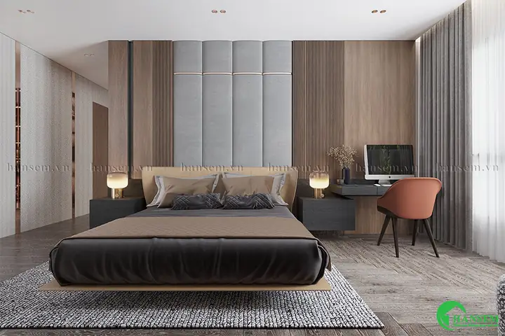 Mẫu 2: Thiết Kế Nội Thất Phòng Ngủ Nhà Ống 5,5m2 Đẹp