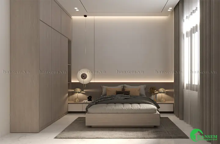 Mẫu 6: Nội Thất Phòng Ngủ Nhà Ống Hiện Đại
