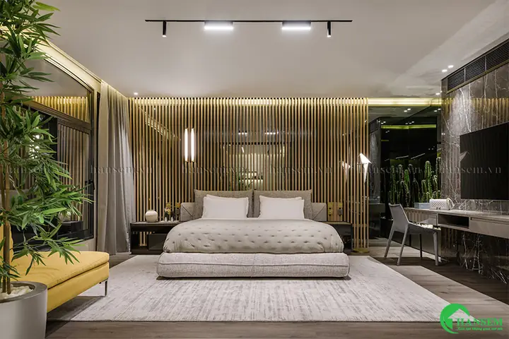 Mẫu 9: Thiết Kế Nội Thất Phòng Ngủ Nhà Ống Phong Cách Sang Trọng