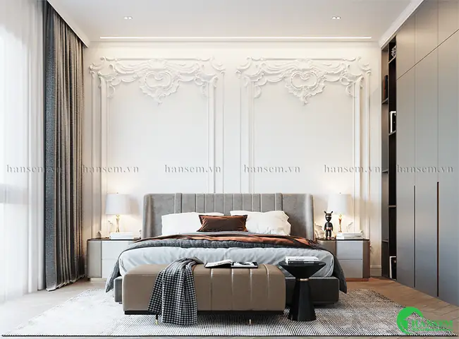 Mẫu 7: Thiết Kế Phòng Ngủ Nhà Ống Phong Cách Tân Cổ Điển