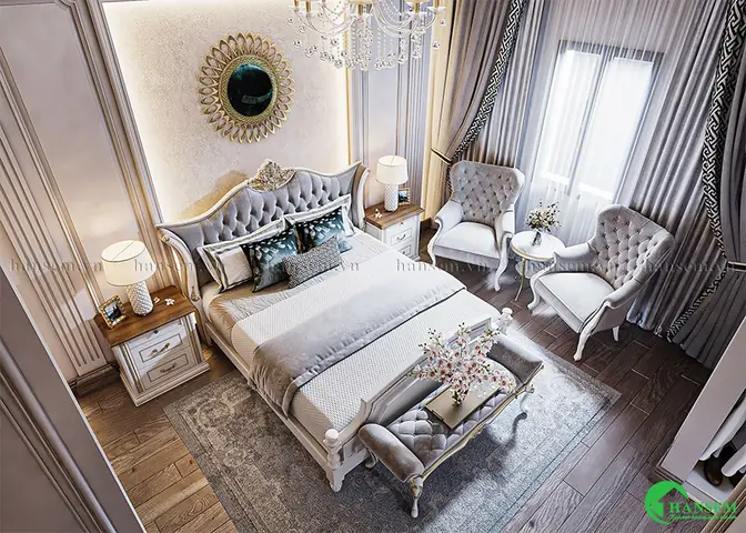 Mẫu 13: Nội Thất Phòng Ngủ Nhà Ống Phong Cách Vintage
