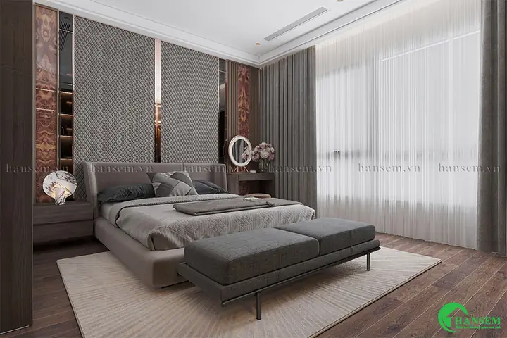 Mẫu 1: Nội Thất Phòng Ngủ Nhà Ống 4,5m2 Hiện Đại