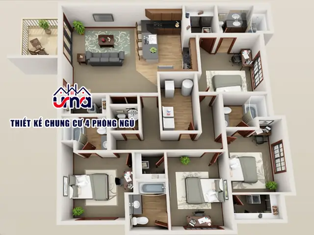 I/ Bảng Báo Giá Thiết Kế Nội Thất Chung Cư 4 Phòng Ngủ I/ Bảng Báo Giá Thiết Kế Nội Thất Chung Cư 4 Phòng Ngủ