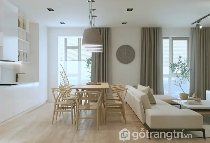 Thiết Kế Phòng Khách Kết Hợp Phòng Ăn: Lựa Chọn Màu Sắc