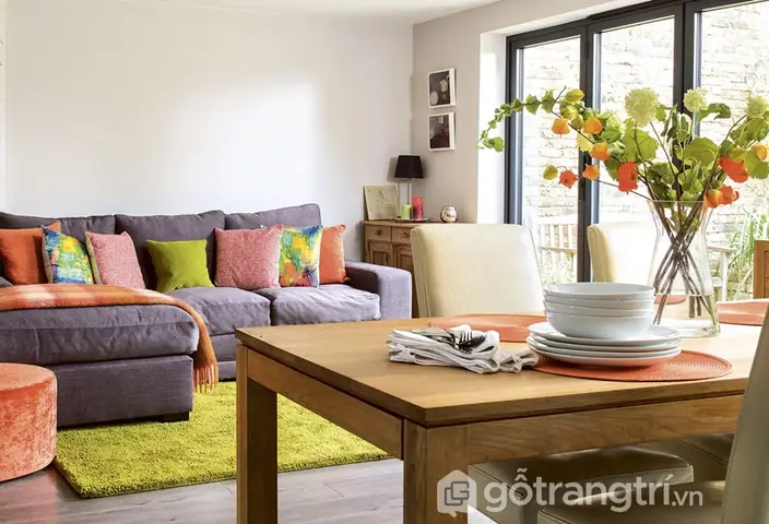 Lựa Chọn Phong Cách Đồ Nội Thất Cho Phòng Khách Kết Hợp Phòng Ăn