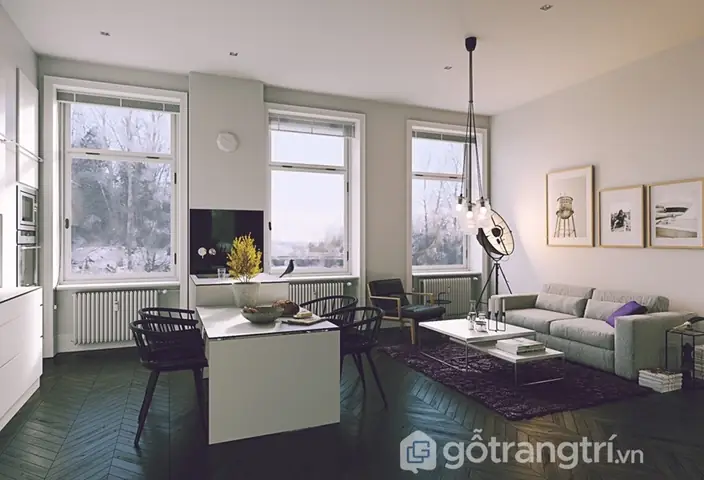 Thiết Kế Phòng Khách Kết Hợp Phòng Ăn: Lựa Chọn Màu Sắc