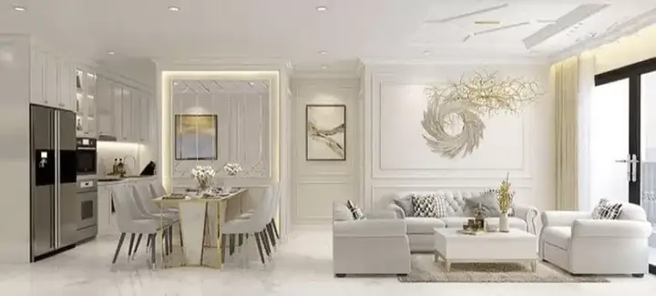 Mẫu Phòng Khách Tân Cổ Điển Đơn Giản