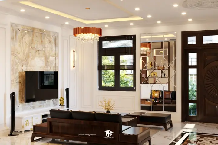 Phòng Khách Sang Trọng Cổ Điển