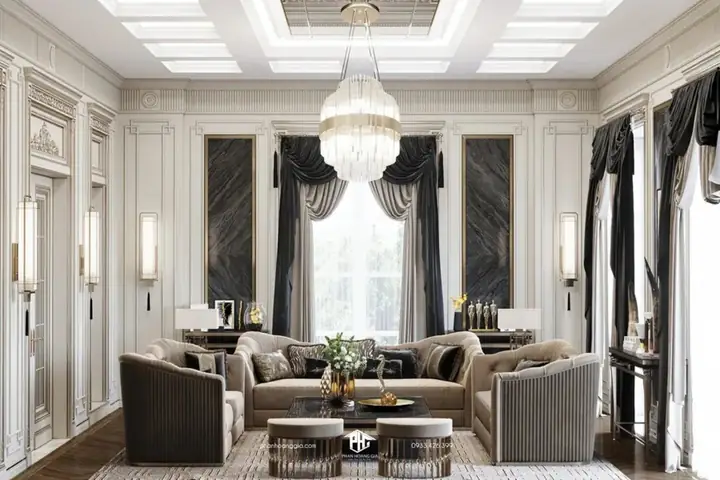 Đặc Trưng Phòng Khách Tân Cổ Điển
