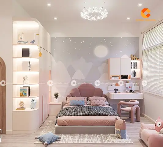 Combo Phòng Ngủ Trẻ Em Tyle Công Chúa Cho Bé Gái - Pnte059