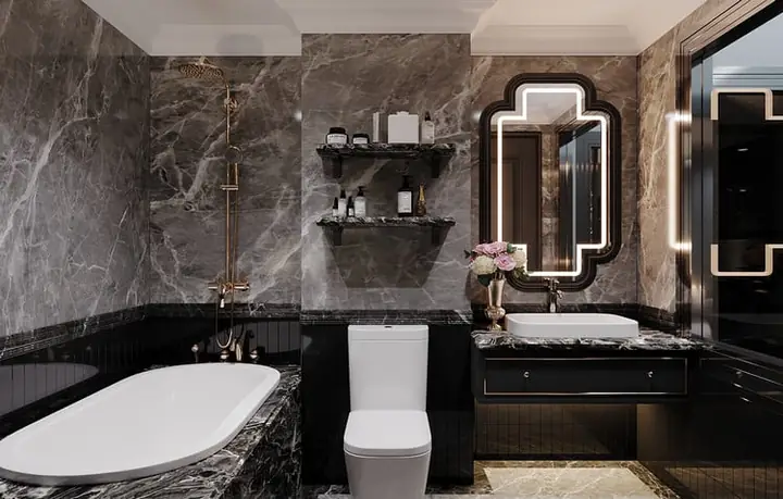 Mẫu Thiết Kế Phòng Tắm Khách Sạn 5 Sao Đẳng Cấp