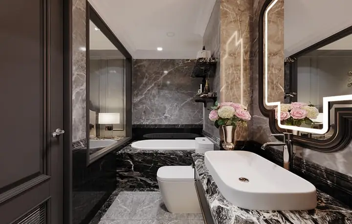 Mẫu Thiết Kế Phòng Tắm Khách Sạn 5 Sao Đẳng Cấp