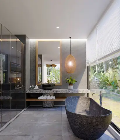 Phòng Tắm Khách Sạn Sử Dụng Kính Cường Lực