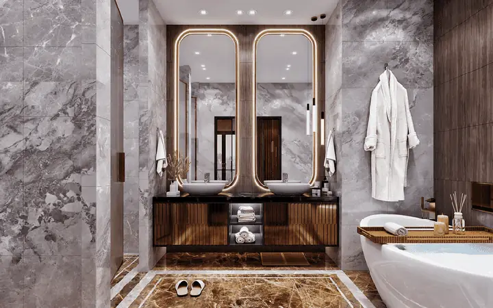 Mẫu Thiết Kế Phòng Tắm Khách Sạn 5 Sao Đẳng Cấp