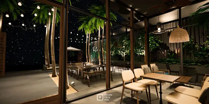 Một Số Mẫu Quán Cafe Đẹp Với Không Gian Mở