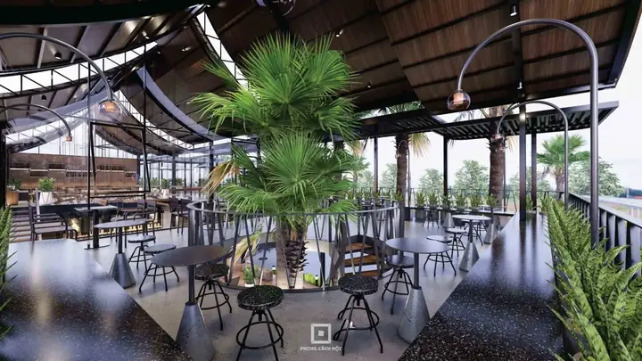 Một Số Mẫu Quán Cafe Đẹp Với Không Gian Mở