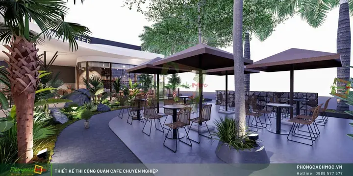 Một Số Mẫu Quán Cafe Đẹp Với Không Gian Mở