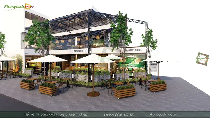 Một Số Mẫu Quán Cafe Đẹp Với Không Gian Mở