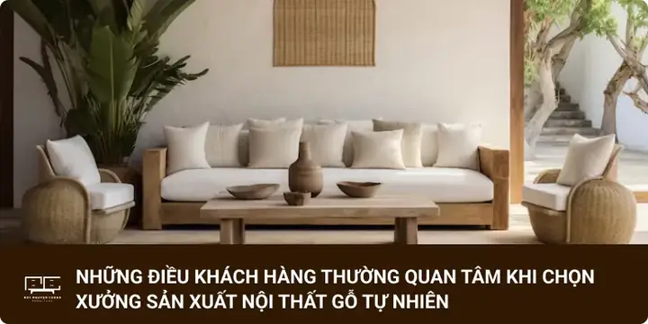 Những Điều Khách Hàng Thường Quan Tâm Khi Chọn Xưởng Sản Xuất Nội Thất Gỗ Tự Nhiên