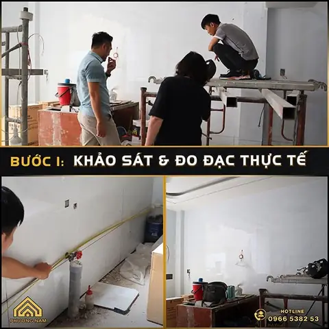 Quy Trình Thiết Kế Thi Công Tủ Bếp Cho Khách Hàng Của Bếp Phương Nam