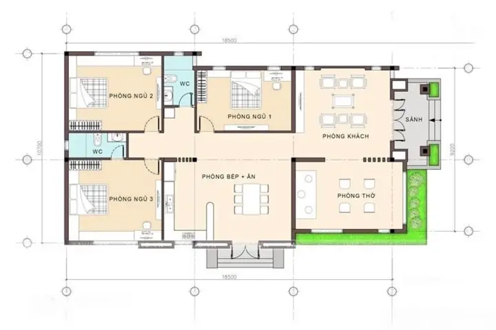 Bản Vẽ Nhà Cấp 4 Mái Bằng