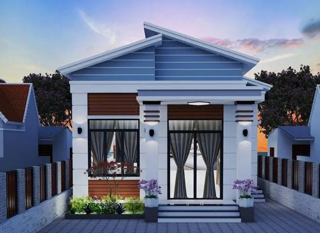 Bản Vẽ Nhà Cấp 4 Mái Lệch Bản Vẽ Nhà Cấp 4 Mái Lệch