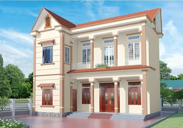 15+ Mẫu Sơn Nhà 2 Tầng Đẹp Cho Năm 2023