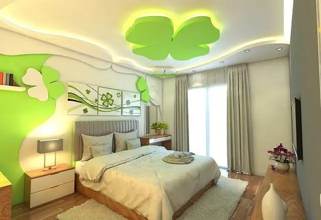 5 Mẫu Sơn Tường Trần Thạch Cao Phù Hợp Gia Chủ Mệnh Mộc